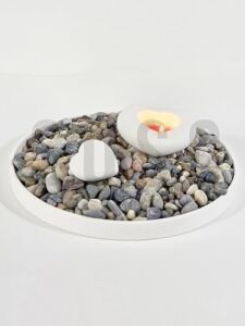 Doğal Nazilli Dere Çakıl Taşı, Tamburlanmış Dekoratif Taş, 1-2 Cm, 1 Kg, Saksı Dibi, Akvaryum ve Bahçe Düzenleme Için