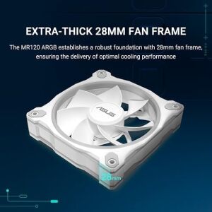 Asus Prıme MR120 Soğutucu Kasa Radyatör Fanı Argb 120MM Reverse Beyaz