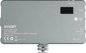 Sanger PRO-S180 V2 Bi-Color LED Video Işığı, 5500K, Youtuber ve Kamera Için Sürekli Işık