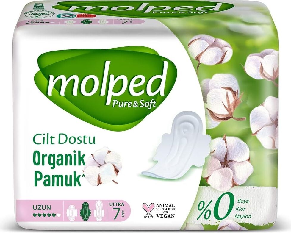 & Soft Pamuklu Uzun Günlük Ped (1 x 7 Adet)