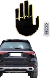 Uzaktan Kumandalı El Orta Parmak LED Araç Camına Özel Yeni Nesil