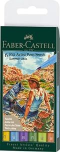Artist Pen Çizim Kalemi Fırça Uçlu Yaz Serisi 6'lı