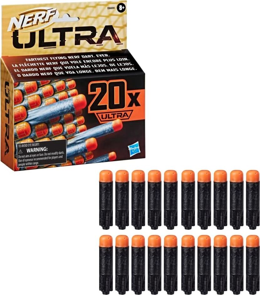 Ultra One 20'li Dart Dolum Paketi - Sadece Ultra Serisi Ile Uyumlu Orijinal Yedek Mermi - En Uzak Mesafe Dartı