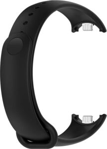 Xiaomi ile Uyumlu Mi Band 8 Mi Band 9 Mi Band 10 Uyumlu 3'lü Paket Silikon Kordon Seti Bileklik Metal Pimli