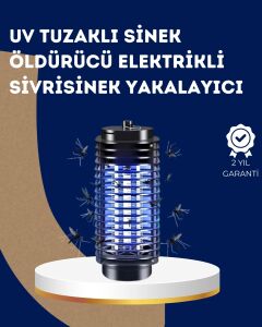 Elektrikli Uv Işıklı Sivrisinek ve Böcek Öldürücü – Sessiz ve Güvenli Tuzak