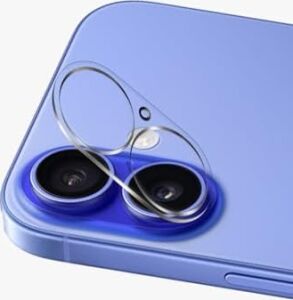 Apple iPhone 16 Uyumlu Kamera Lensi Şeffaf Koruma Camı