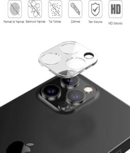 Apple iPhone 16 Uyumlu Kamera Lensi Şeffaf Koruma Camı