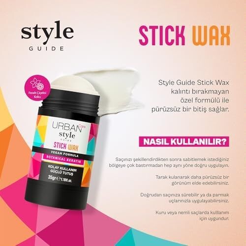 Care Style Guide Güçlü Tutuş Sağlayan Saç Sabitleyici Stick Wax 35 Gram
