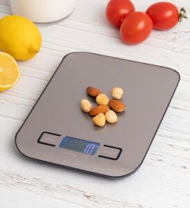 Hassas Mutfak Tartısı 5 kg - 1 gr Hassasiyet Paslanmaz Çelik (Pil Hediyeli)