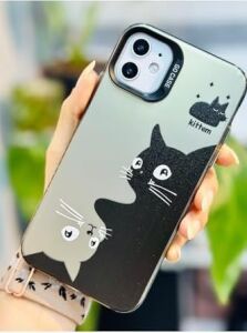 Iphone 11 ile Uyumlu (12 Görünümlü) Köşeli Parmak Izi Bırakmaz Baskılı Metalik Electro Silikon Kılıf