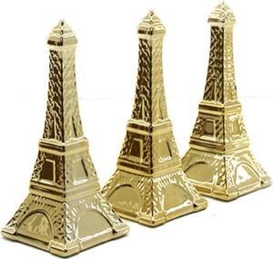 Eyfel Kulesi Tasarımlı Biblo - Büyük Boy - Seramik - Parlak Altın