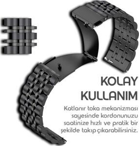 ile Uyumlu Prestige Model 22MM Çelik Kordon Gt6/gt6 Pro/gt5/gt5 Pro/gt4/gt3/gt3 Pro/gt2/gt2 Pro 46MM Için Katlanır Toka Mekanizmalı Paslanma Yapmayan Metal Gt6 46MM Kordon