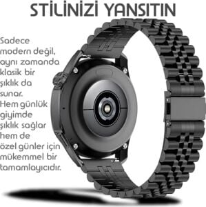 ile Uyumlu Prestige Model 22MM Çelik Kordon Gt6/gt6 Pro/gt5/gt5 Pro/gt4/gt3/gt3 Pro/gt2/gt2 Pro 46MM Için Katlanır Toka Mekanizmalı Paslanma Yapmayan Metal Gt6 46MM Kordon
