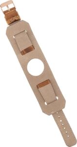 Apple Watch Uyumlu Deri Kordon 42-44-45MM Cuff G19 Taba