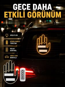 A Kalite Uzaktan Kumandalı LED Park Uyarı Işığı El Figürlü Model