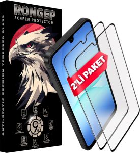Galaxy A17 Için Ekran Koruyucu 9h Sertlikte Anti-Static Temperli Cam Netlik ve Dokunmatiği Etkilemeyen Çizik ve Darbelere Karşı  A17 Ekran Koruyucu (2'li Paket)