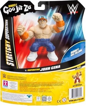 Esnek Figür - Goo Jıt Zu Wwe - John Cena - 11 cm - Elastik Doku - 3 x Esnek