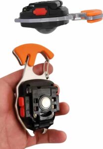 7 Modlu Mini LED Lamba Anahtarlık USB Şarjlı Kamp Için Taşınabilir
