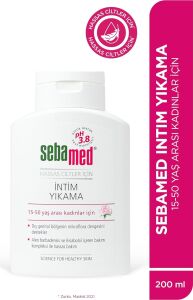 Intim Yıkama Jeli - Hassas Ciltler Için Ph 3.8 Dış Genital Bölge Temizleyici Intim Bakım Ürünü 200ML