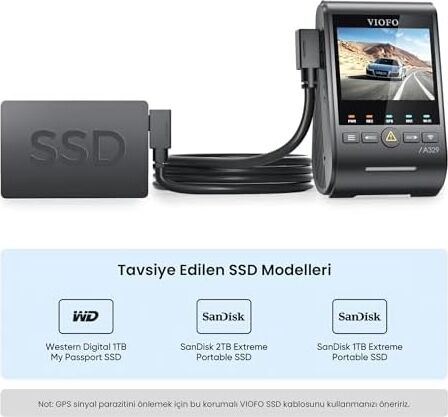 A329 Için Type-C SSD Data Kablosu 1.8 Metre