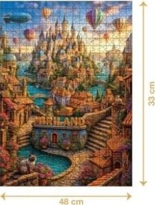 Miriland 500 Parça 2,2mm Kalınlık 48X33CM Profesyonel Hobi Puzzle Yapboz Serisi