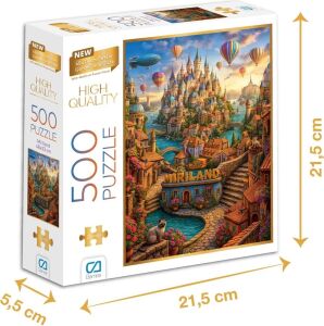 Miriland 500 Parça 2,2mm Kalınlık 48X33CM Profesyonel Hobi Puzzle Yapboz Serisi