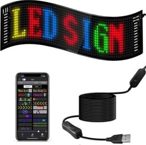 Rgb LED Matrix Panel 60 cm 16X96 Piksel Kayan Yazı ve Animasyon Destekli