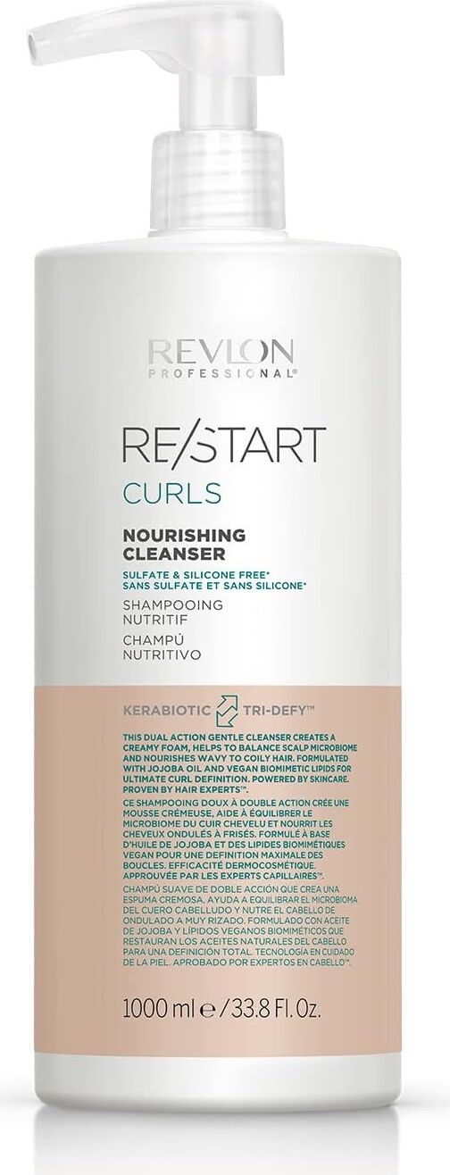 Professional Restart Curls Nourishing Cleanser 1000ML Sulfate & Silicone