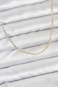 cm 14K Gold Renk Kesme Model 60 cm Kadın Kolye