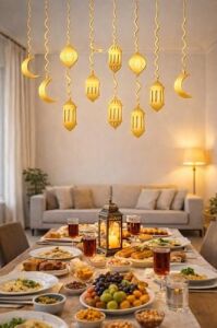 10'lu Gold Ramazan Tavan Süsü, Ramazan Süsleri, Ramazan Tavan Süsü Ürünleri Ramazan Süsleri, Sahur Iftar