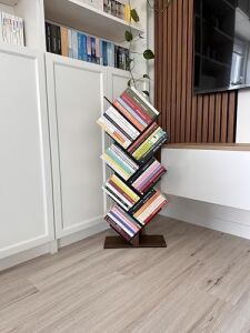 - MK10 Geometrik 8 Raflı Ağaç Kitaplık (Büyük)