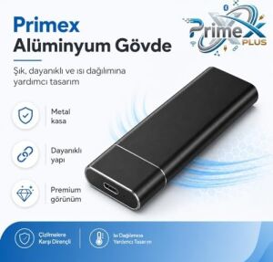 PX-M220 M.2 Nvme SSD Kutusu, Type-C USB 3.0/3.1 10GBPS Harici SSD Kutu, Pcıe Nvme Tek Çeltik M-Key SSD Uyumlu, Alüminyum Taşınabilir SSD Muhafaza, 8tb Destekli