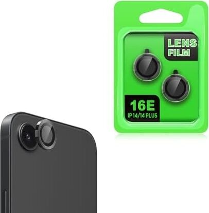 Apple ile Uyumlu iPhone 16E Cl-07 Kamera Lens Koruyucu Siyah