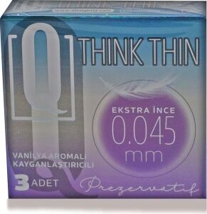 Q Kondom Think Thin 3'lü Extra Ince 0,045 mm