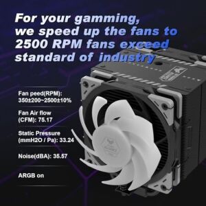 Scythe Mugen 6 Tuf Gamıng Edıtıon Siyah, 120MM Wonder Tornado Fanlı Sessiz Hava Soğutucu, Intel Lga 1700 & Amd Am5/am4 Uyumlu – Tower Soğutucu