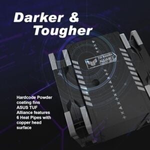 Scythe Mugen 6 Tuf Gamıng Edıtıon Siyah, 120MM Wonder Tornado Fanlı Sessiz Hava Soğutucu, Intel Lga 1700 & Amd Am5/am4 Uyumlu – Tower Soğutucu