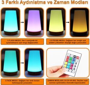 Masaüstü Şarjlı LED Aydınlatma Gece LAMBASI/GT-CL11