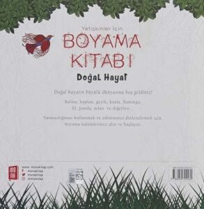 Boyama Kitabı - Doğal Hayat: Yetişkinler Için
