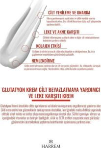 Glutatyon Cilt Beyazlatmaya Yardımcı ve Leke Karşıtı Hücre Yenileyici Krem