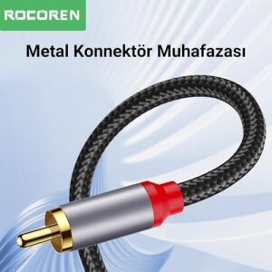 3.5mm Aux To Rca Hi-Fi Ses Kablosu 2 Metre