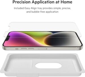 Ultraglass iPhone 14 Plus, iPhone 13 Pro Max Ekran Koruyucu, Antimikrobiyal Işlem Görmüş, Kabarcıksız Uygulama ve Kurulum Kılavuzu Tepsisi Dahil, 9h Sertlik Testi Yapıldı, Temperli Cam
