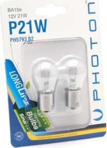 Ampul P21W 12V 2'li Blister Minyatür Pht PH5793 B2