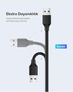 USB Uzatma Kablosu 50 Cm, Siyah