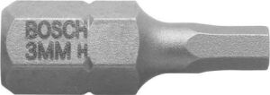Professional Altıgen Vidalar Için Ekstra Sert Uç (Hex2,5; Uzunluk: 25 Mm, 3 Adet)