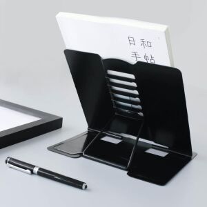 Metal Kitap Okuma Standı 6 Kademe Ayarlanabilir Kitap Tutucu Ofis Çalışma Ders