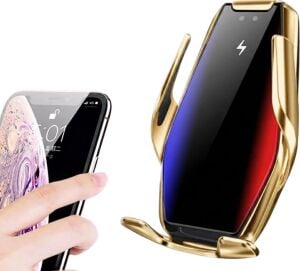 Otomatik Sensörlü Araç Telefon Tutucu Kablosuz Şarj Özellikli 360 Derece Döner
