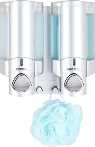Better Living BLP-76235-1 Aviva Shower Dispenser 2 Chamber Satin Silver