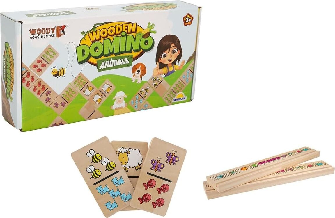 Tahta Oyun Domino Animals