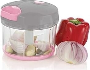 Tantitoni Açık Pembe Gri Büyük Pratik Doğrayıcı ve Çırpıcı 1000ML