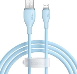 Pudding Hızlı Şarj Özellikli Lightning Kablo 2.4A, 1.2 Metre, Mavi